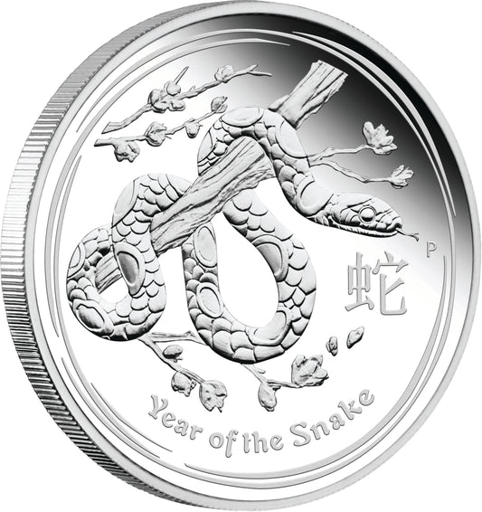 2013 50c Lunar Year of The Snake 1/2oz Silver Proof Coin