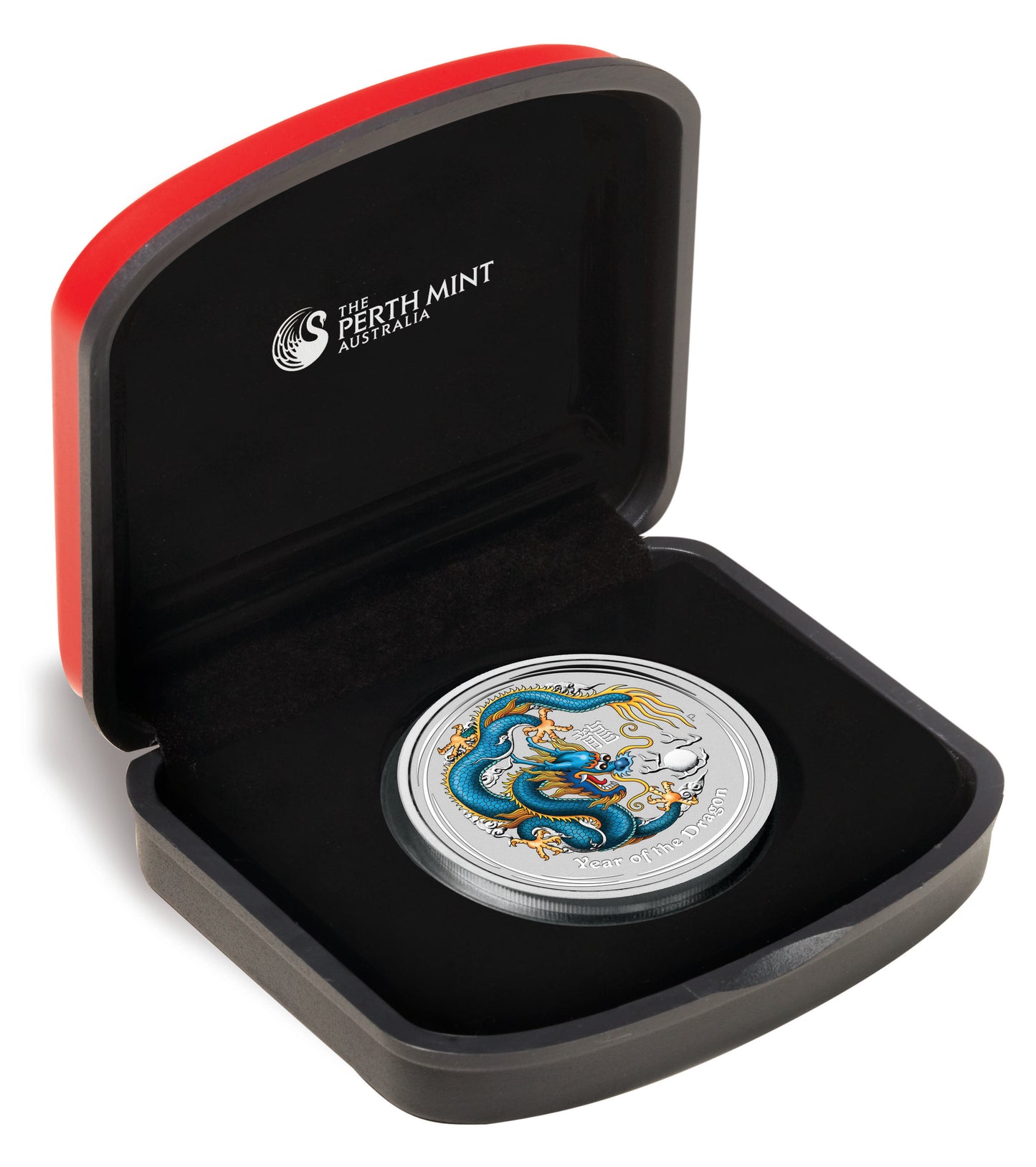 2012 $1 ANDA Sydney Lunar Year of The Dragon 1oz Silver Coloured Coin