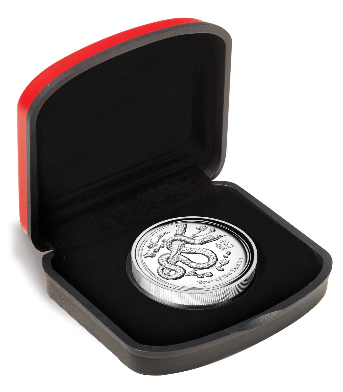 2013 $1 Lunar Year of The Snake 1oz Silver High Relief Proof Coin