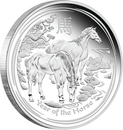 2014 $1 Lunar Year of The Horse 1oz Silver 4 Coin Set