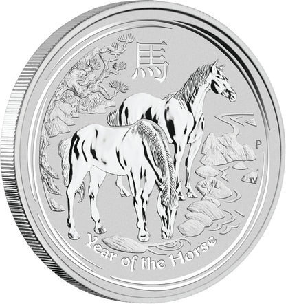 2014 $1 Lunar Year of The Horse 1oz Silver 4 Coin Set