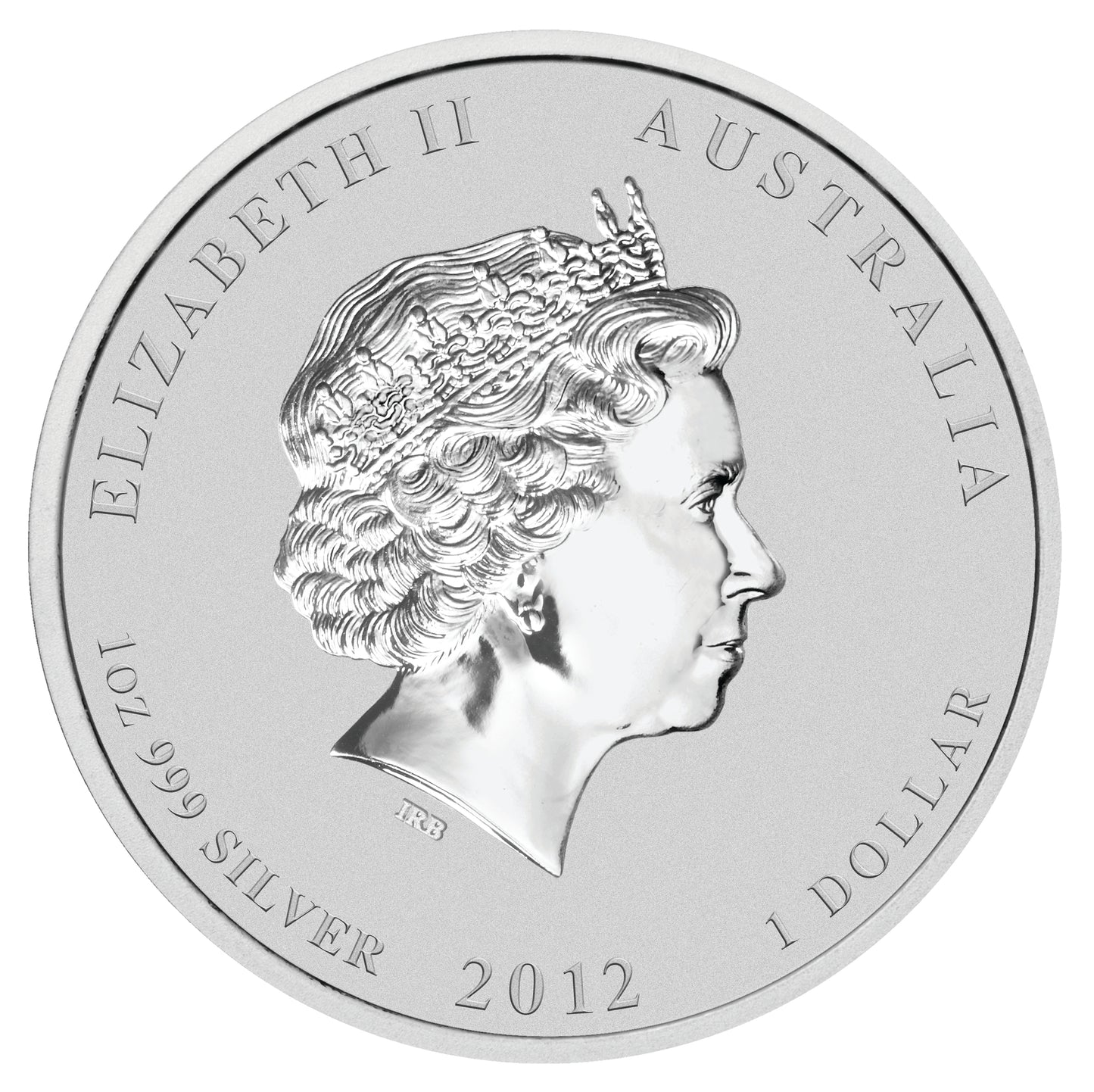 2012 $1 Lunar Year of The Dragon 1oz Silver 10 Coin Set