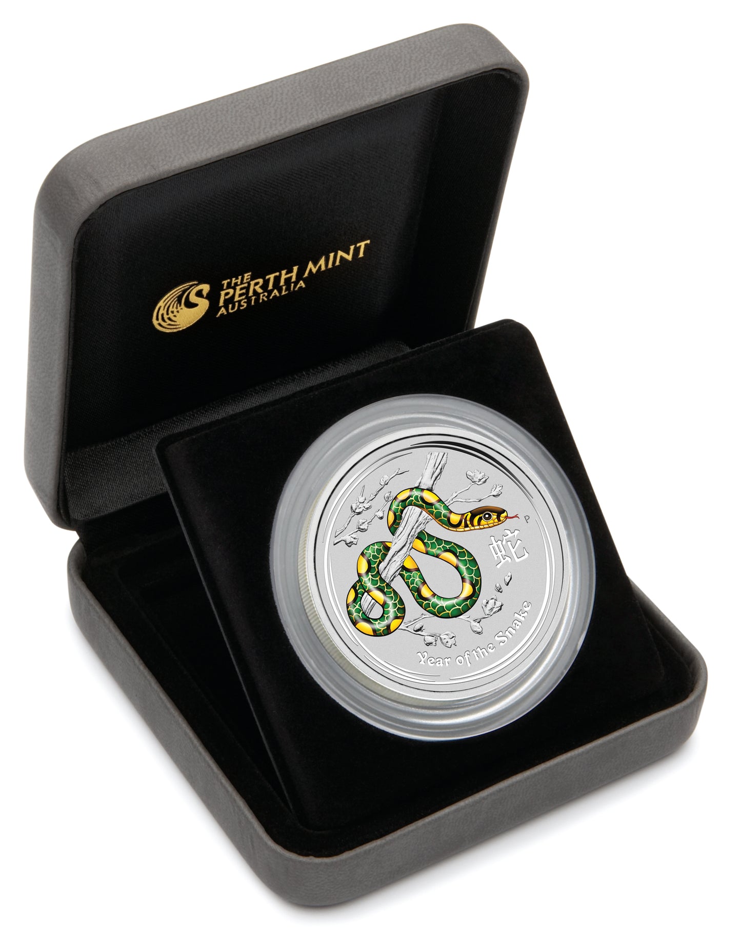 2013 $2 ANDA Perth Lunar Year of The Snake 2oz Silver Coloured Coin