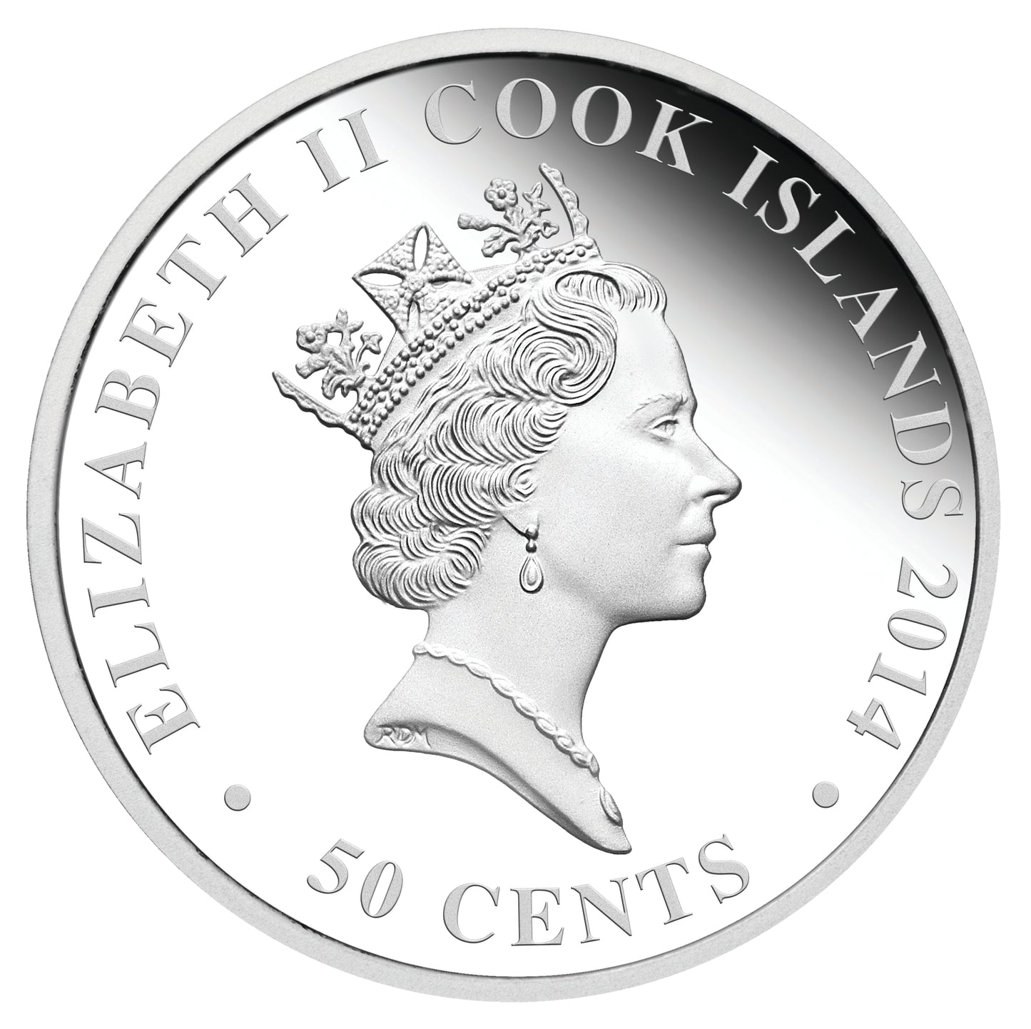 Cook Islands 2014 50c Lunar Baby Year of The Horse 1/2oz Silver Coloured Proof Coin