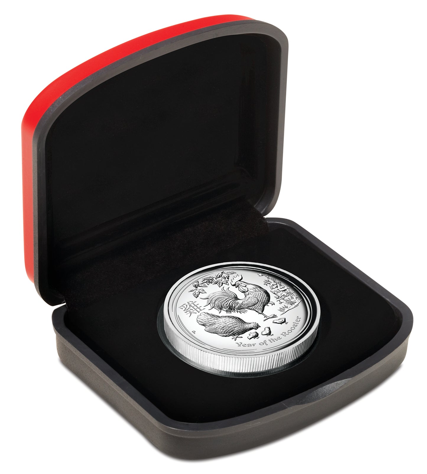 2017 $1 Lunar Year of The Rooster 1oz Silver High Relief Proof Coin