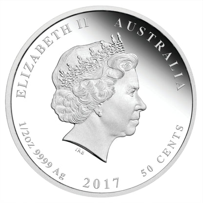 2017 50c Lunar Year of The Rooster 1/2oz Silver Proof Coin