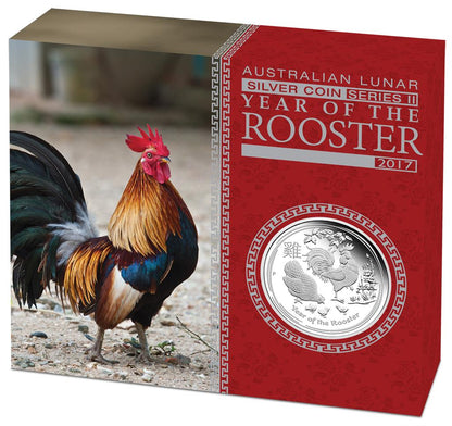 2017 $1 Lunar Year of The Rooster 1oz Silver Proof Coin