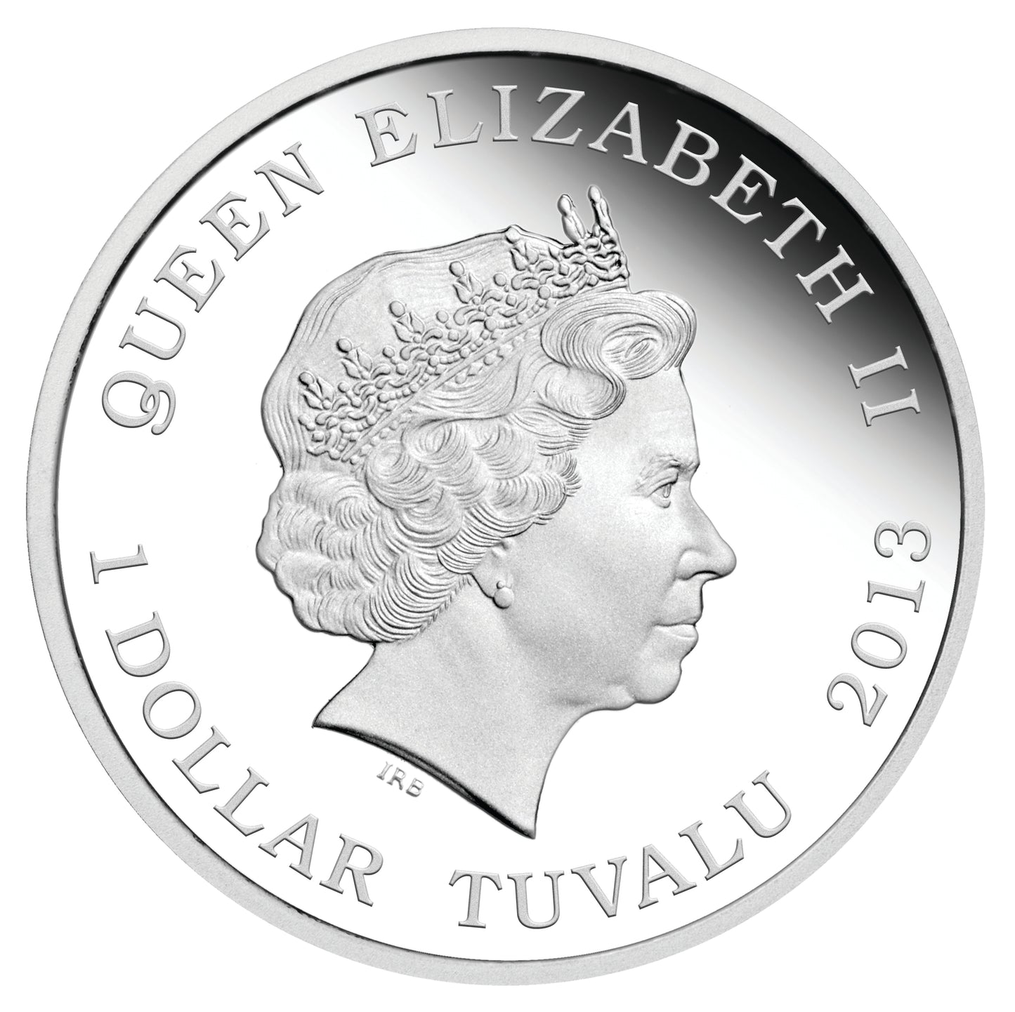 Tuvalu 2013 $1 ANDA Perth Lunar Good Fortune Success 1oz Silver Coloured Proof Coin