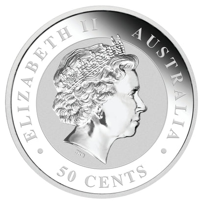 2011 50c BICE [2012] Australian Koala & Lunar Year of The Dragon 1/2oz Silver 2 Coin Set