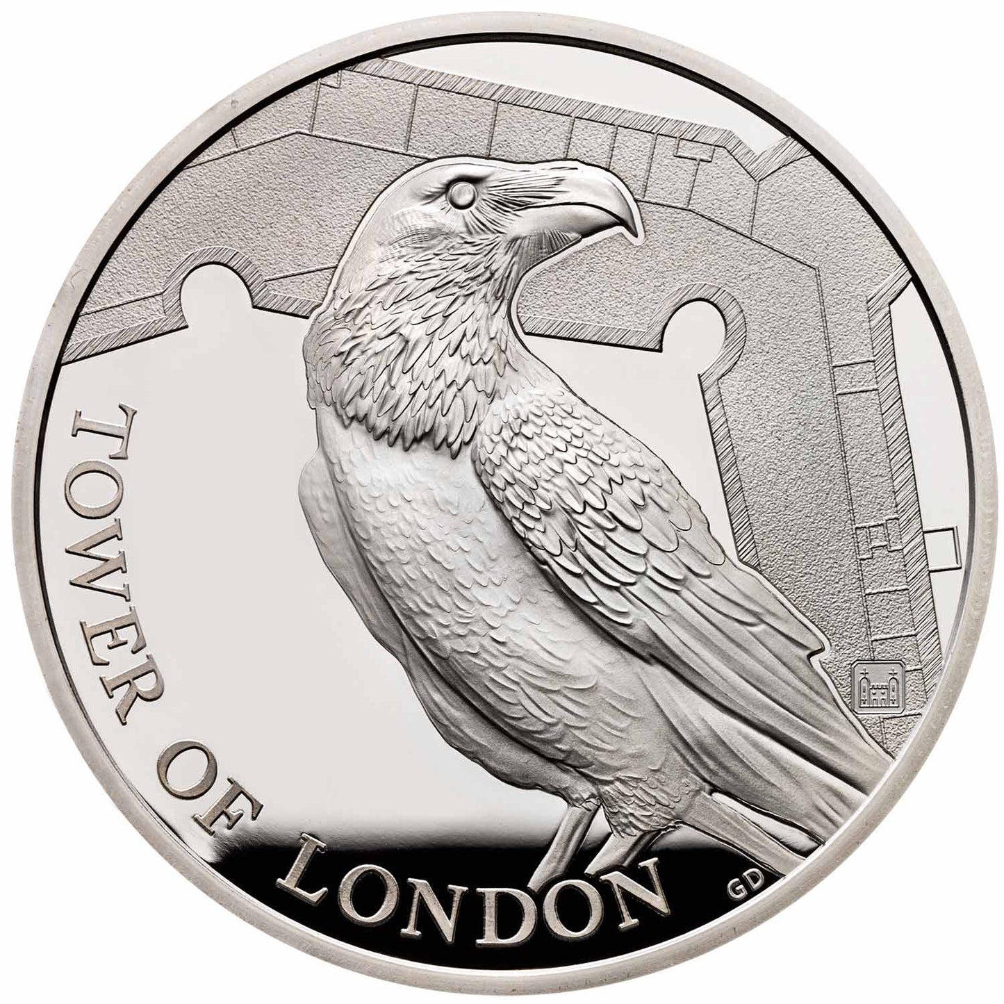 UK 2019 £5 The Tower of London The Legend of The Ravens Silver Proof Coin