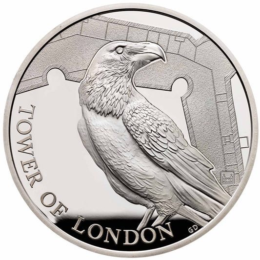 UK 2019 £5 The Tower of London The Legend of The Ravens Silver Proof Coin
