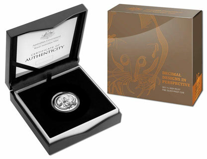 2017 1c WMF Berlin Decimal Designs In Perspective 1oz Silver High Relief Proof Coin