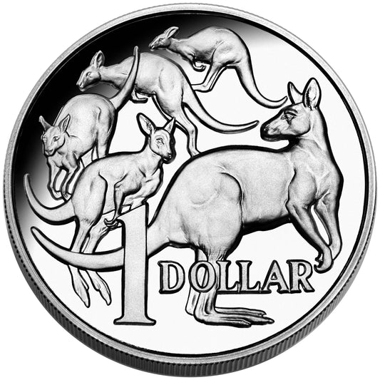 2014 $1 30th Anniversary 1oz Silver High Relief Proof Coin