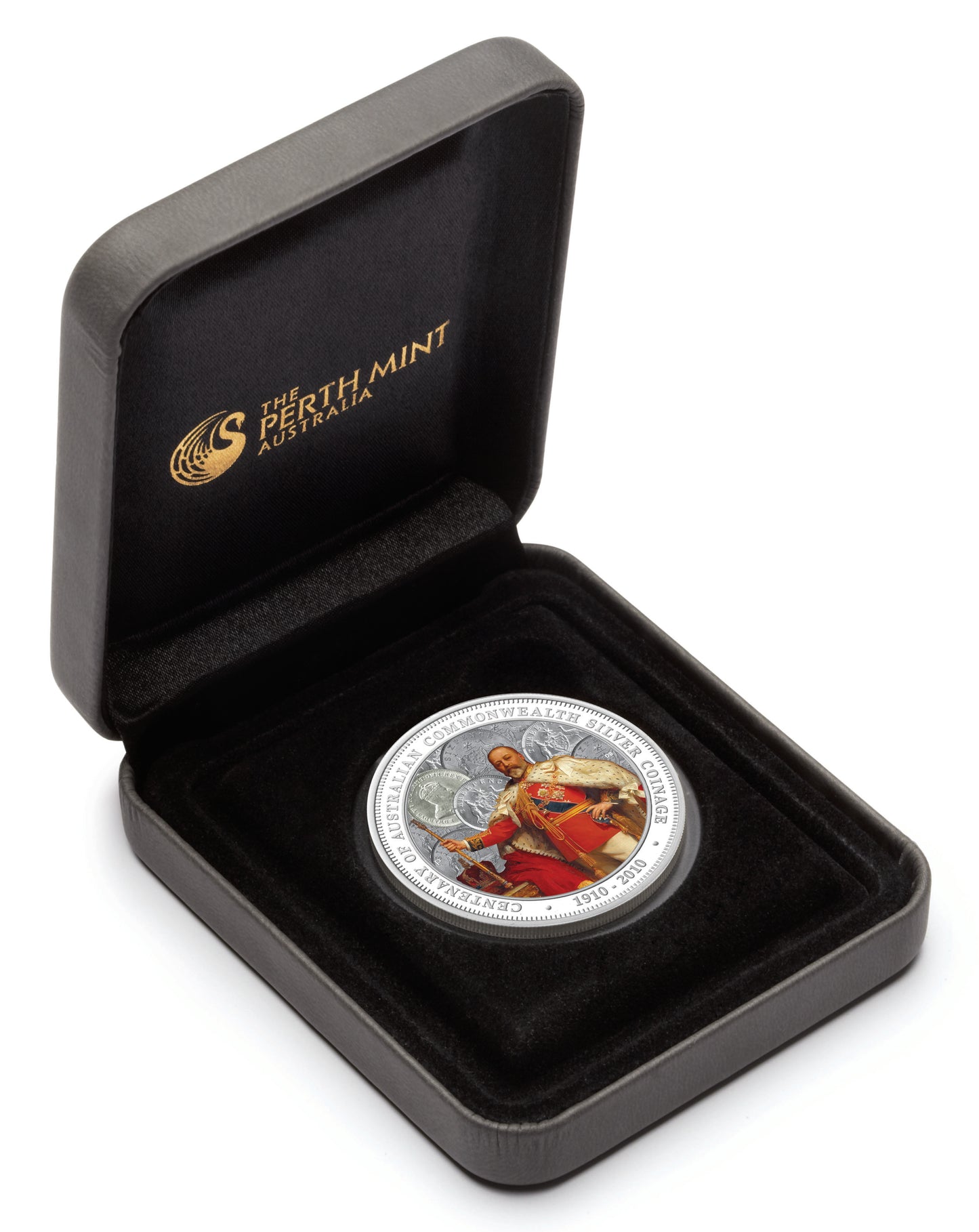 2010 $1 Centenary of Australian Commonwealth Silver Coinage 1oz Silver Coloured Proof Coin