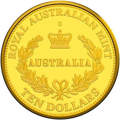 2016 $10 Australia's First Mints 'C' Mintmark 1/10oz Gold Proof Coin
