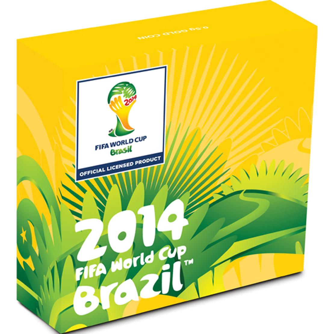 2013 $2 2014 FIFA World Cup Brazil 0.5g Gold Proof Coin