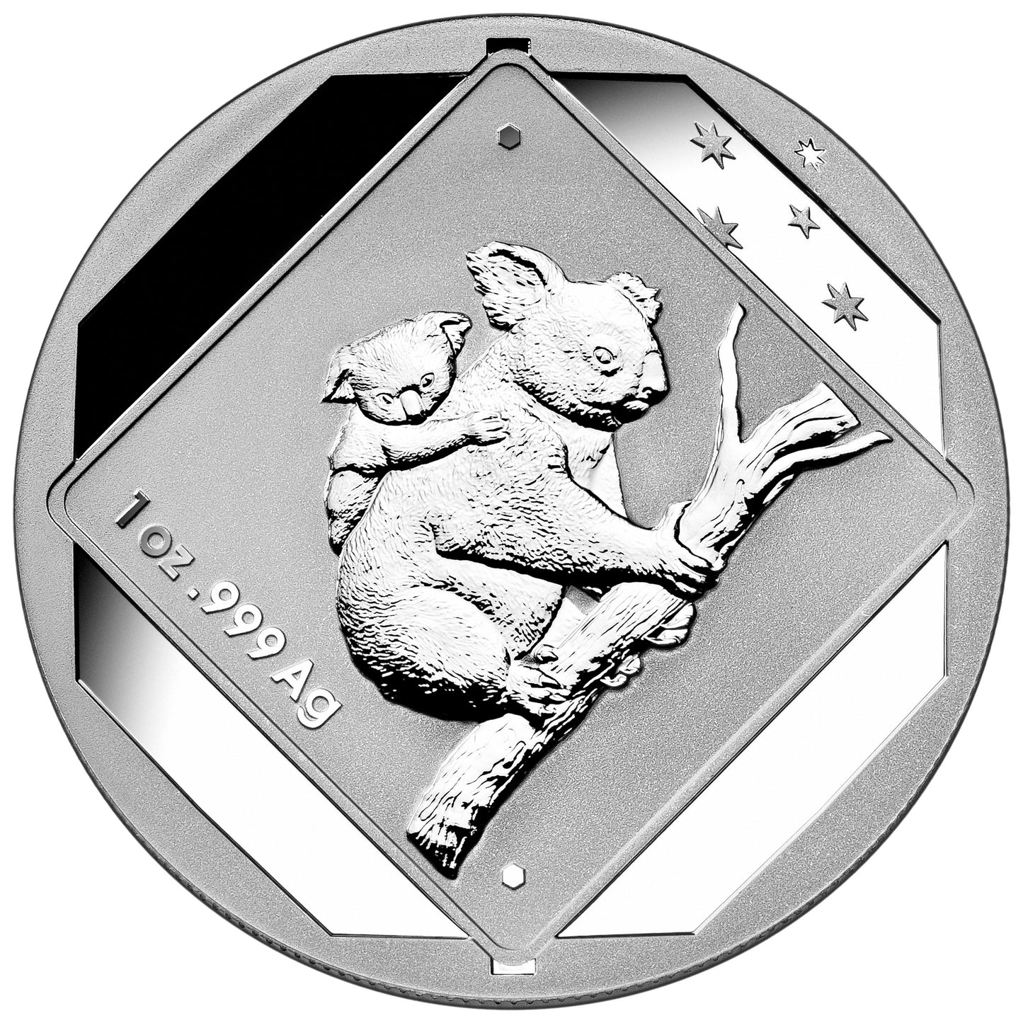 2014 $1 Australian Road Signs Koala 1oz Silver Frosted Uncirculated Coin