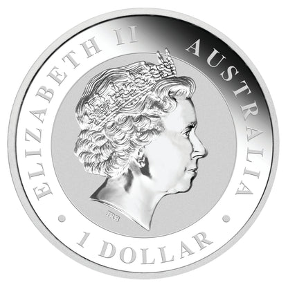 2014 $1 Australian Koala 1oz Silver Gilded Coin