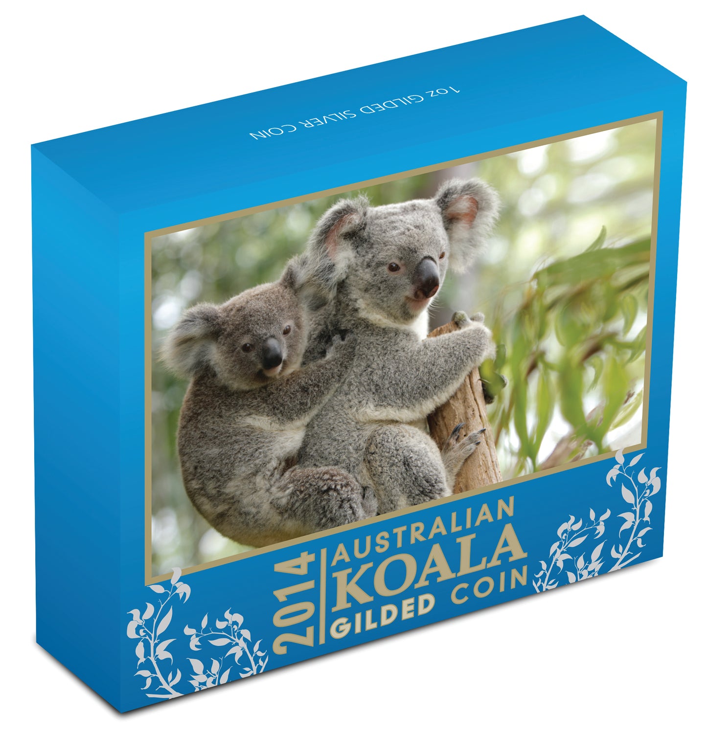 2014 $1 Australian Koala 1oz Silver Gilded Coin