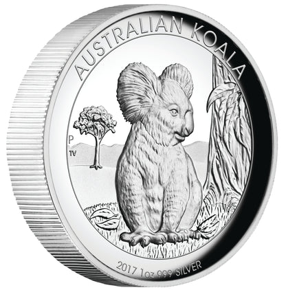 2017 $1 Australian Koala 1oz Silver High Relief Proof Coin