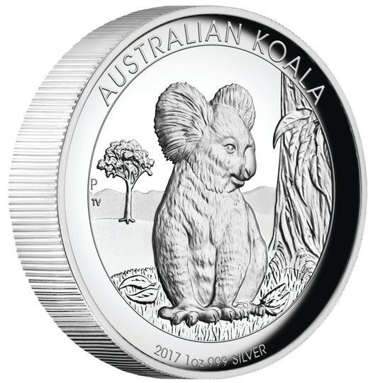 2017 $1 Australian Koala 1oz Silver High Relief Proof Coin