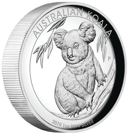 2019 $1 Australian Koala 1oz Silver High Relief Proof Coin