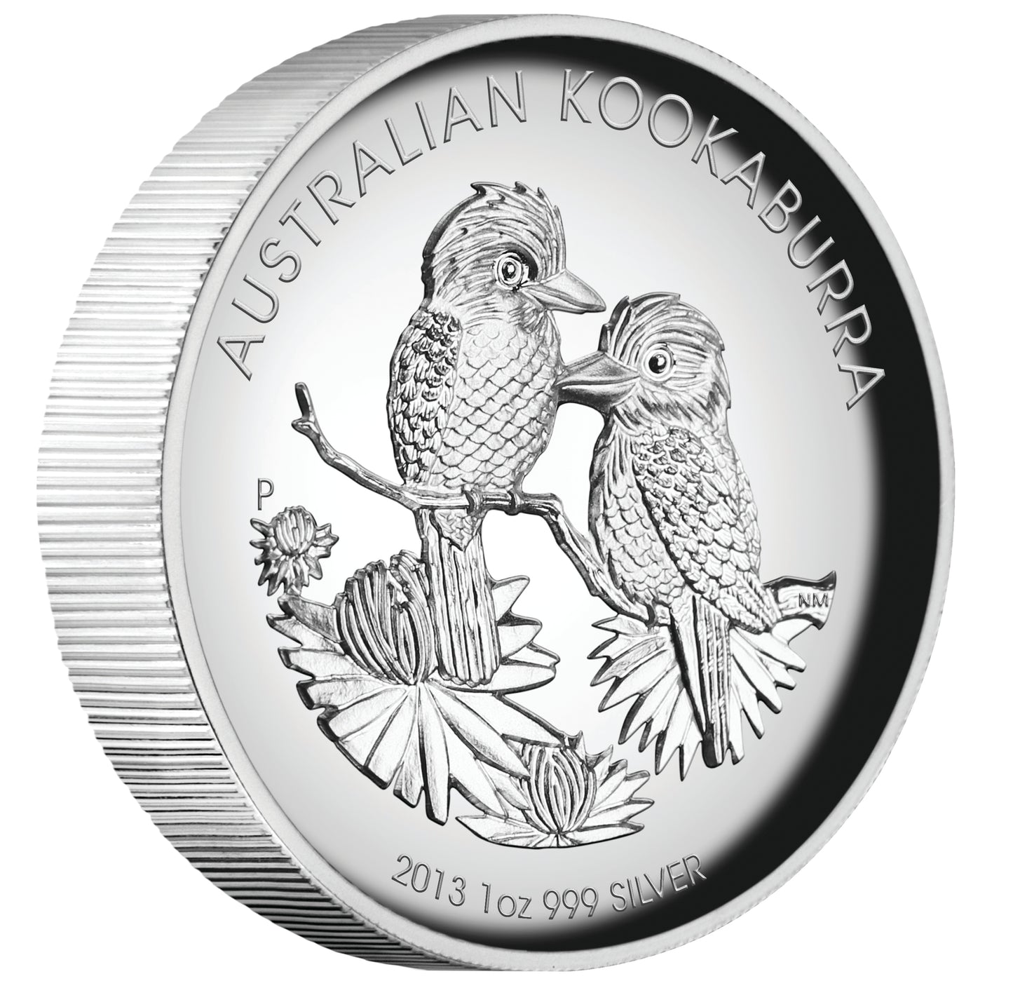 2013 $1 Australian Kookaburra 1oz Silver High Relief Proof Coin