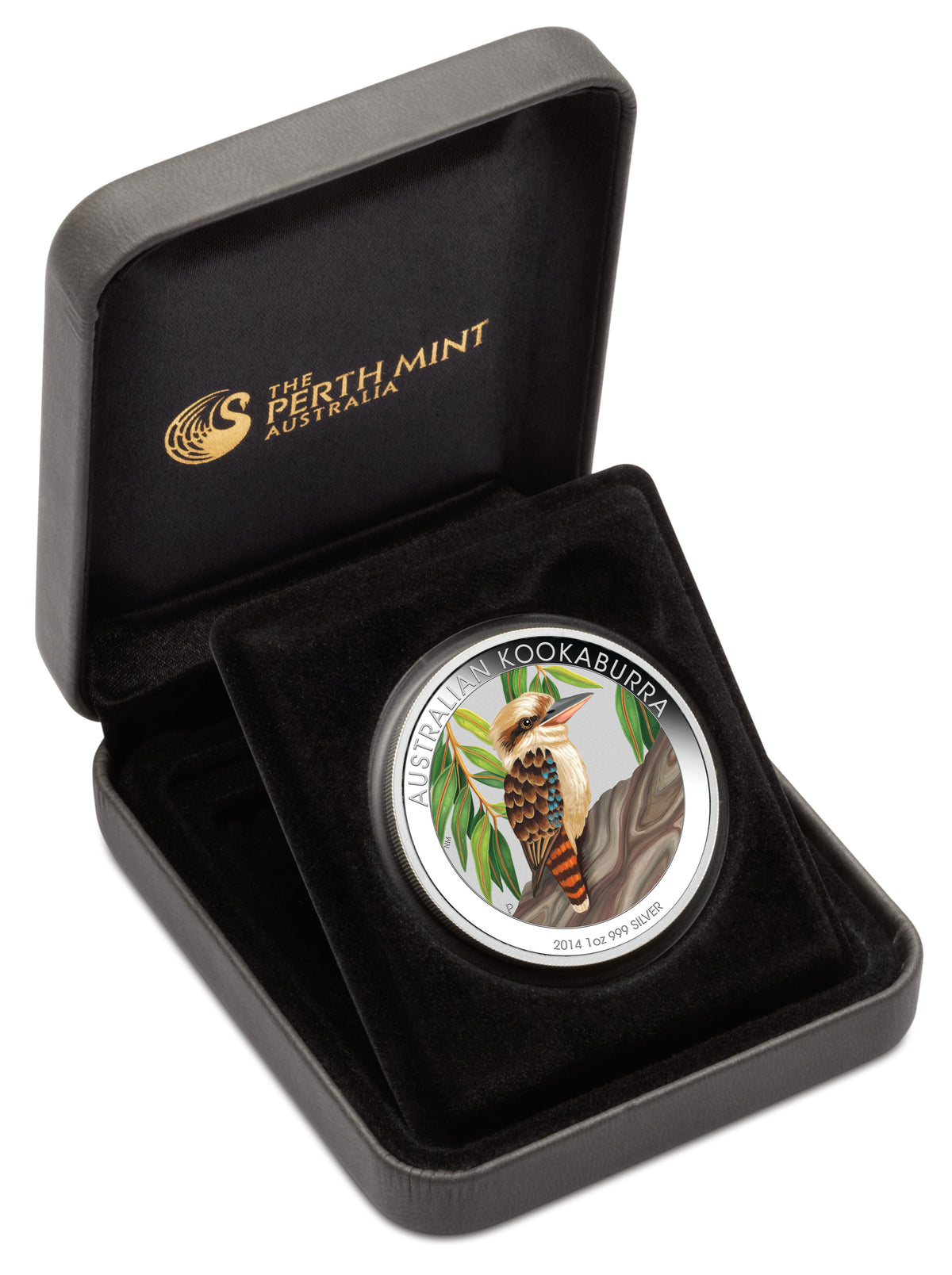 2014 $1 ANDA Melbourne Australian Kookaburra 1oz Silver Coloured Proof Coin