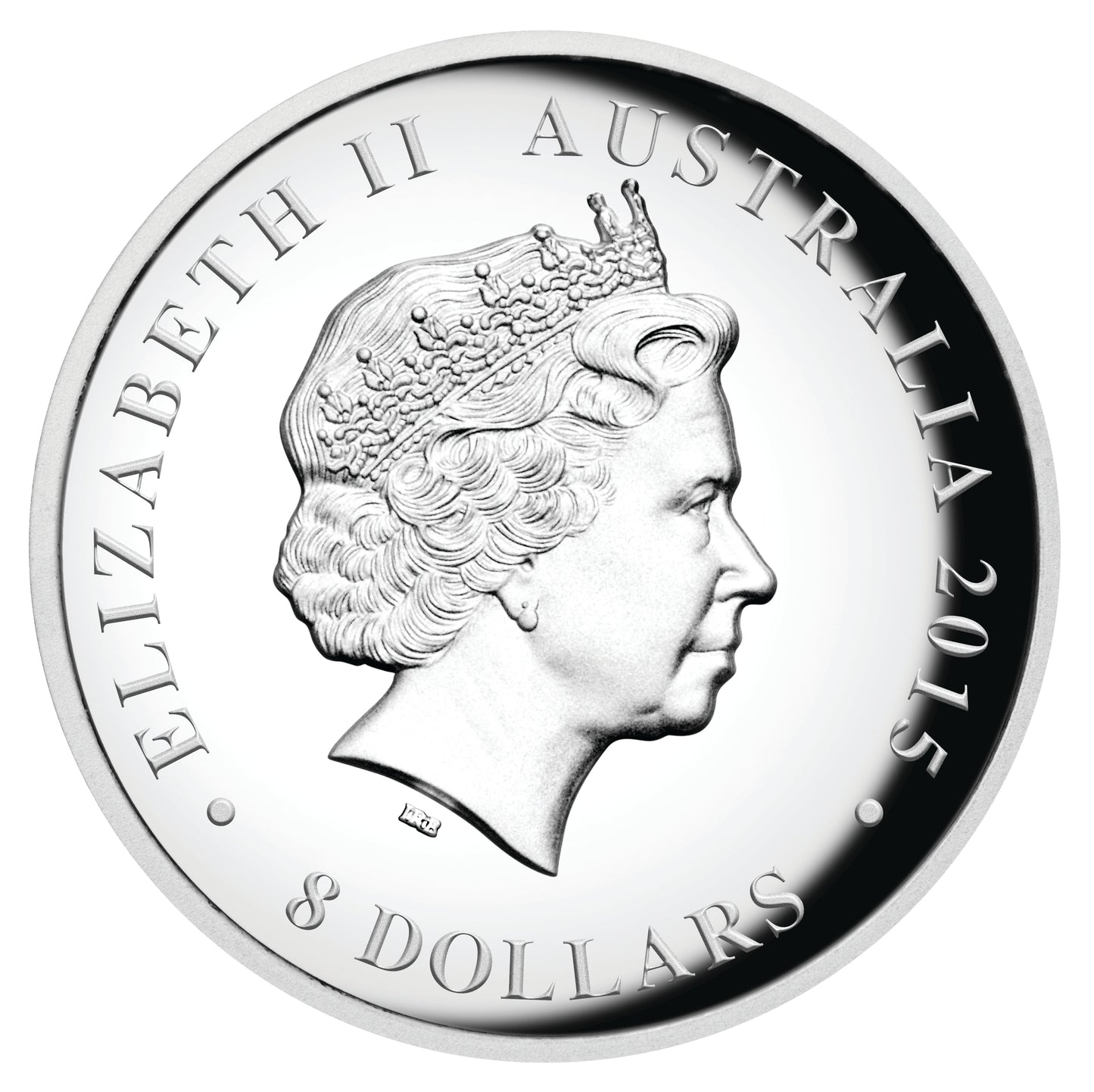 2015 $8 25th Anniversary Australian Kookaburra 5oz Silver High Relief Proof Coin