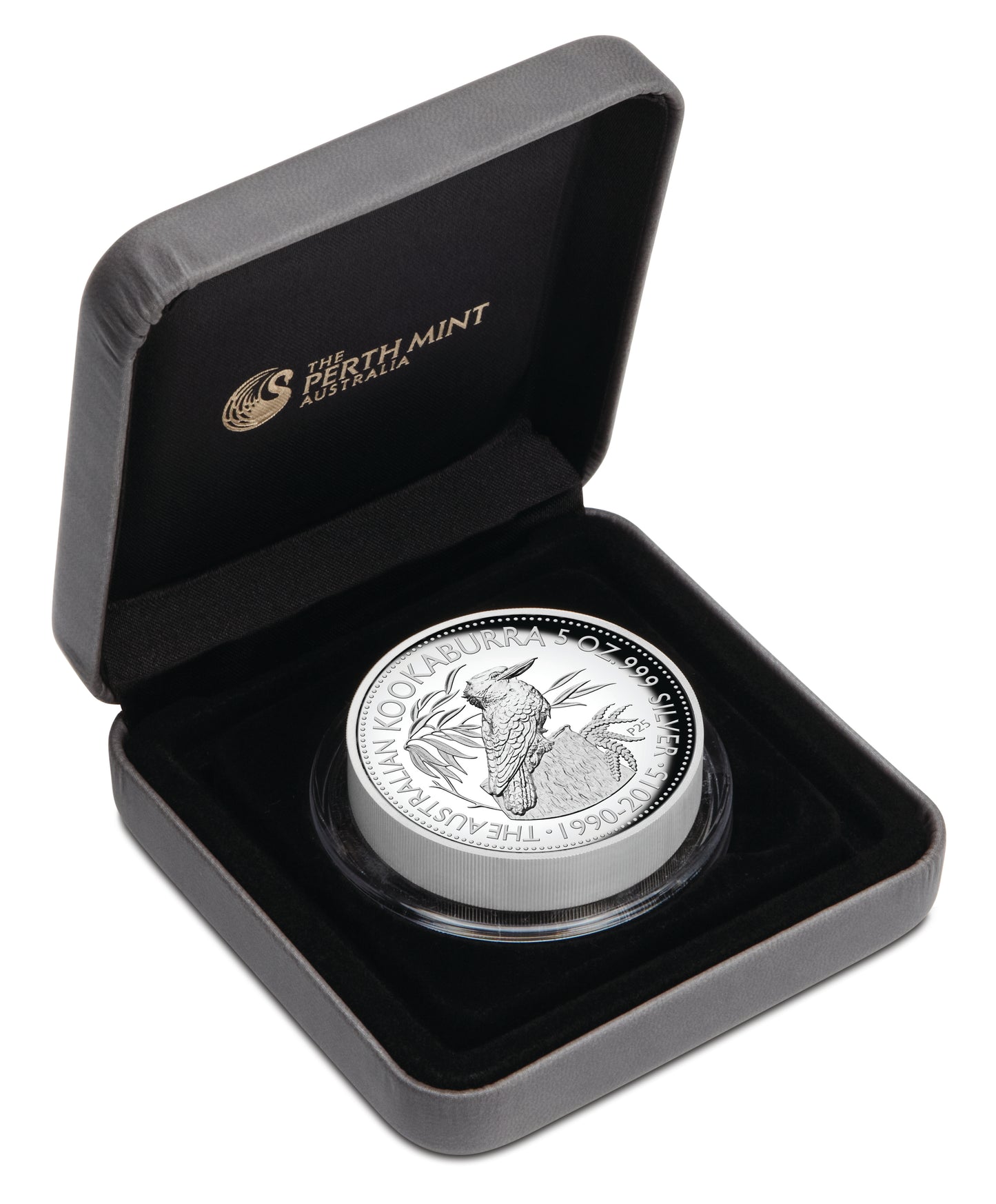 2015 $8 25th Anniversary Australian Kookaburra 5oz Silver High Relief Proof Coin