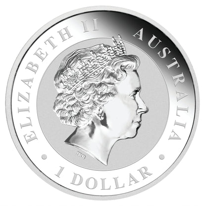 2016 $1 WMF Berlin Australian Kookaburra 1oz Silver Coloured Proof Coin
