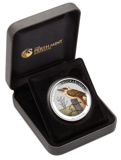 2016 $1 WMF Berlin Australian Kookaburra 1oz Silver Coloured Proof Coin