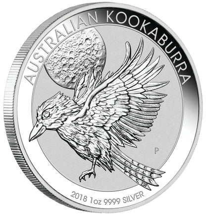 2018 $1 Australian Kookaburra 1oz Silver 2 Coin Set