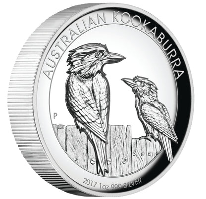 2017 $1 Australian Kookaburra 1oz Silver High Relief Proof Coin