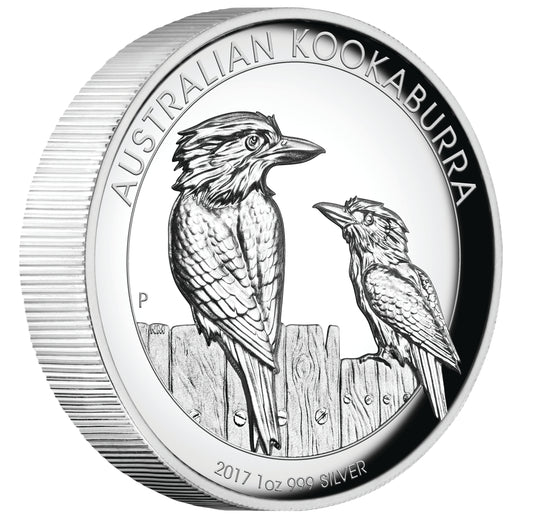2017 $1 Australian Kookaburra 1oz Silver High Relief Proof Coin