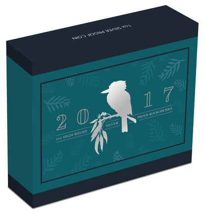 2017 $1 Australian Kookaburra 1oz Silver High Relief Proof Coin