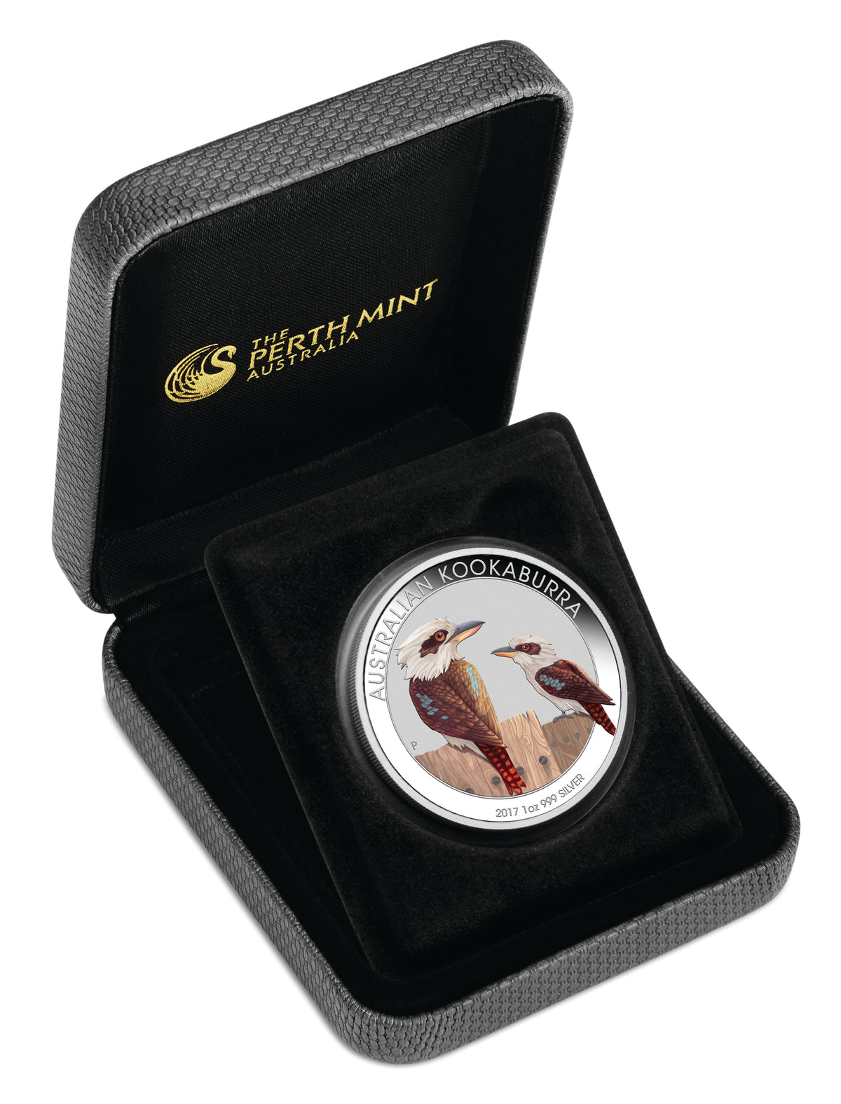 2017 $1 WMF Berlin Australian Kookaburra 1oz Silver Coloured Proof Coin