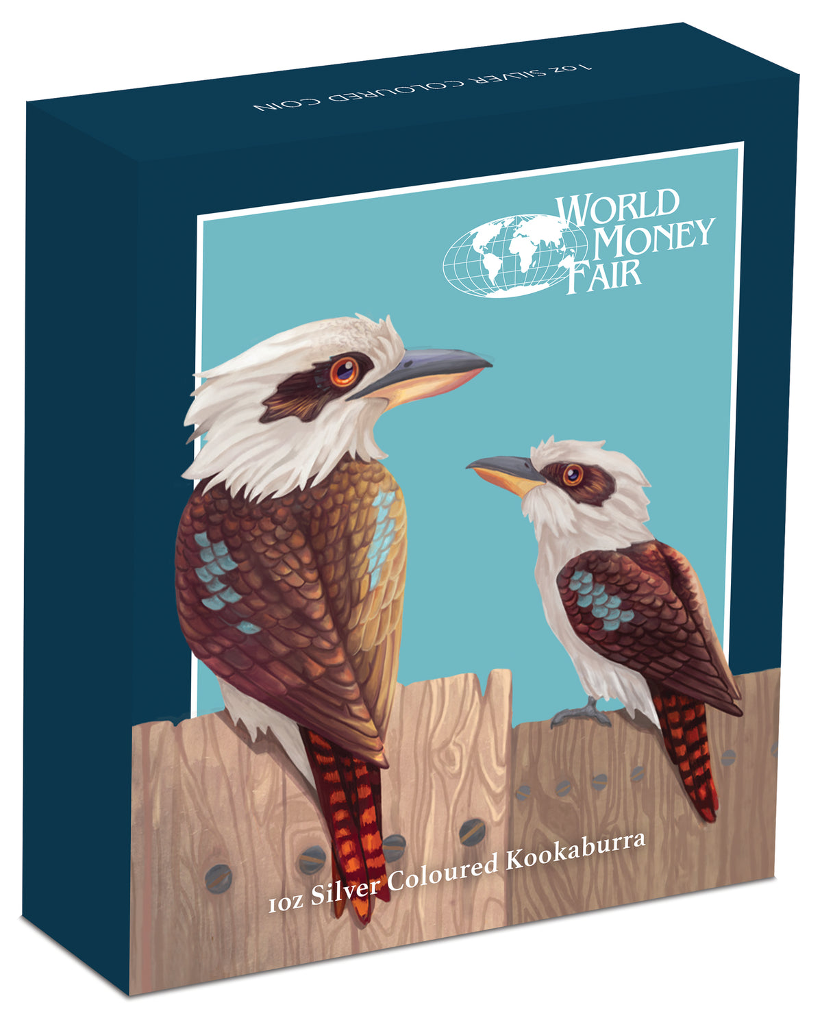 2017 $1 WMF Berlin Australian Kookaburra 1oz Silver Coloured Proof Coin