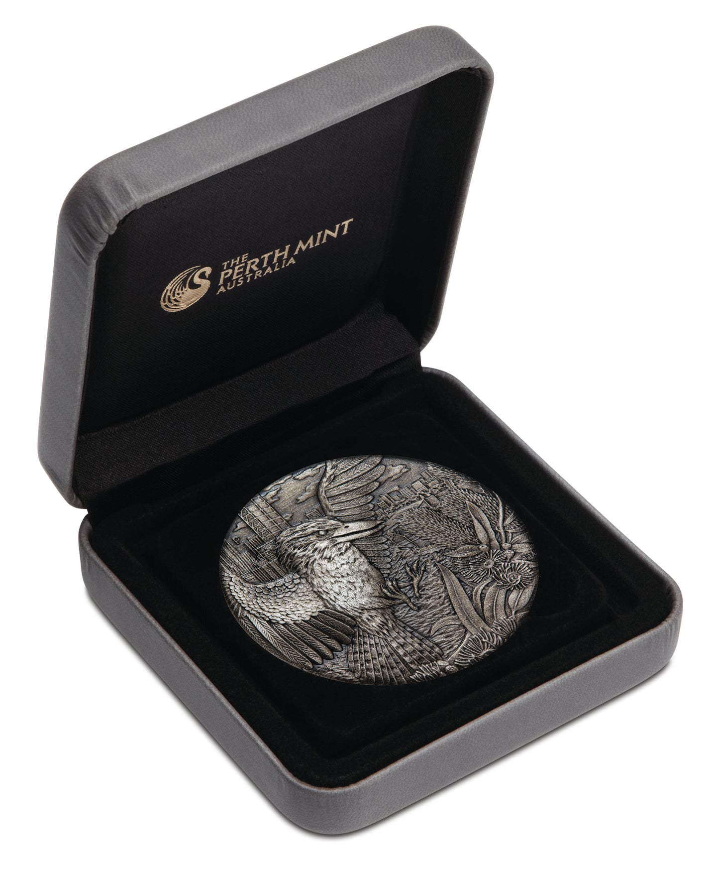 2018 $2 Australian Kookaburra 2oz Silver Antiqued Coin