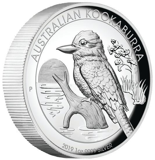 2019 $1 Australian Kookaburra 1oz Silver High Relief Proof Coin