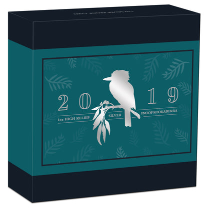2019 $1 Australian Kookaburra 1oz Silver High Relief Proof Coin