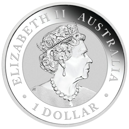 2019 $1 WMF Berlin Australian Kookaburra 1oz Silver Coloured Proof Coin