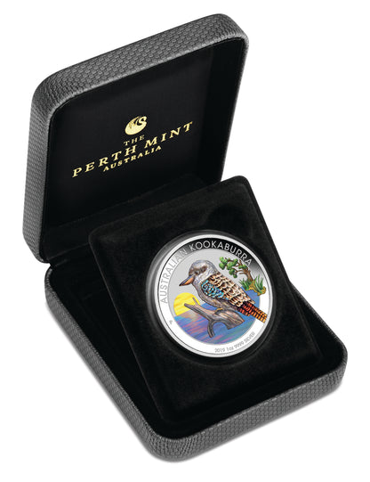 2019 $1 WMF Berlin Australian Kookaburra 1oz Silver Coloured Proof Coin