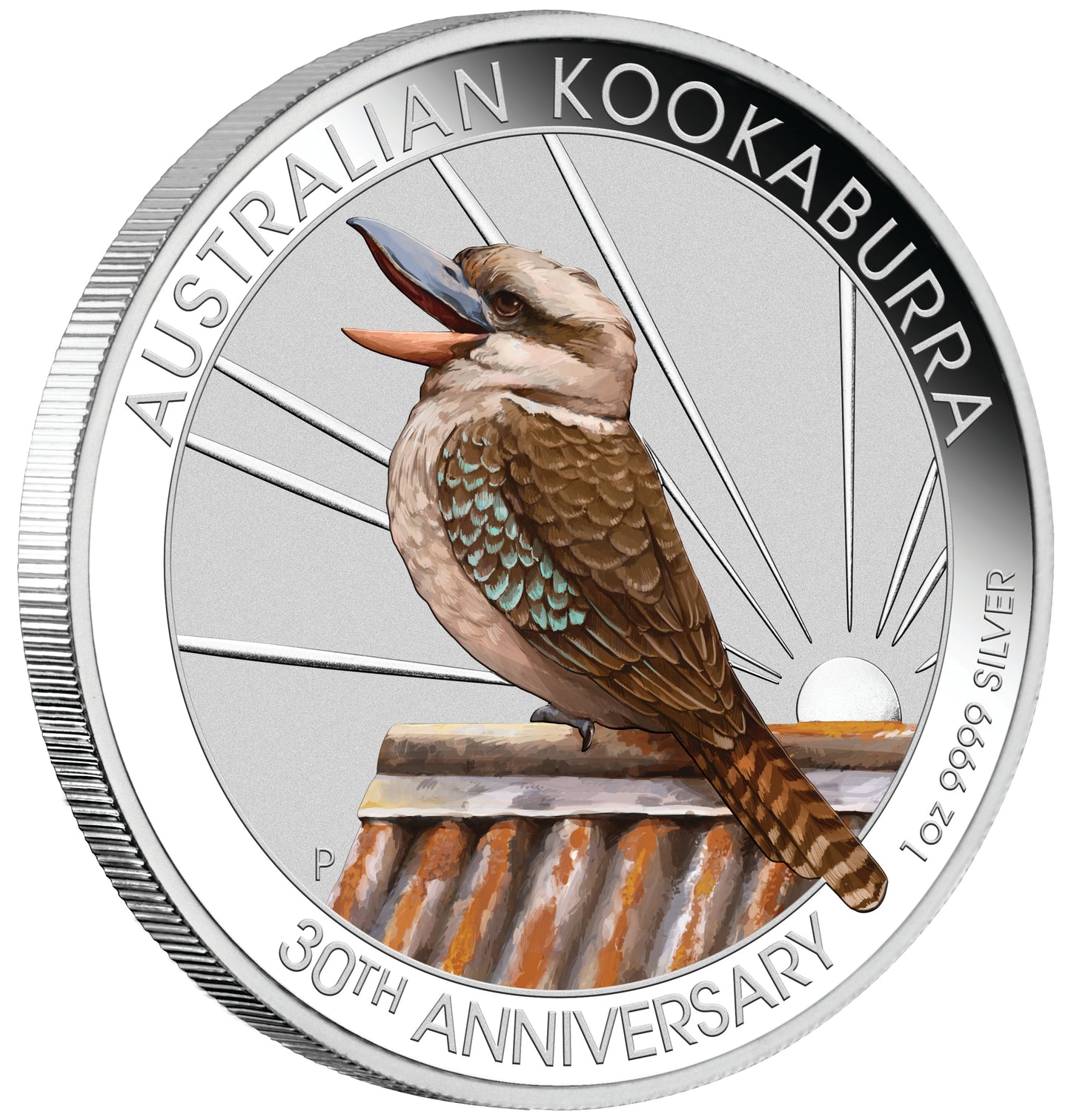 2020 $1 WMF Berlin 30th Anniversary Australian Kookaburra 1oz Silver Coloured Proof Coin