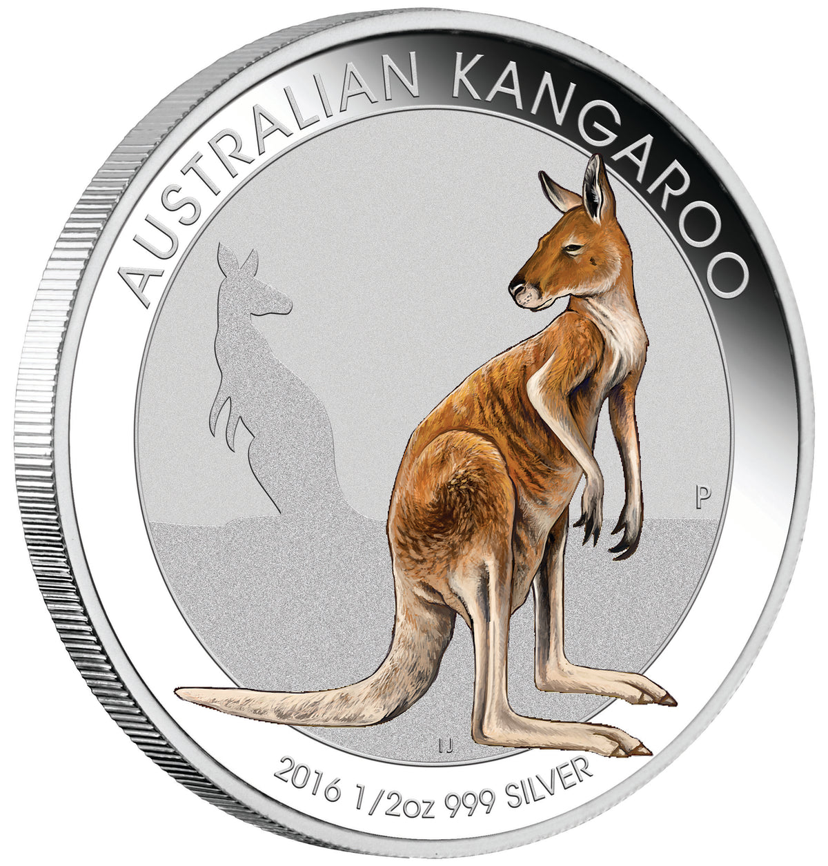 2016 50c ANDA Melbourne Kangaroo 1/2oz Silver Coloured Coin
