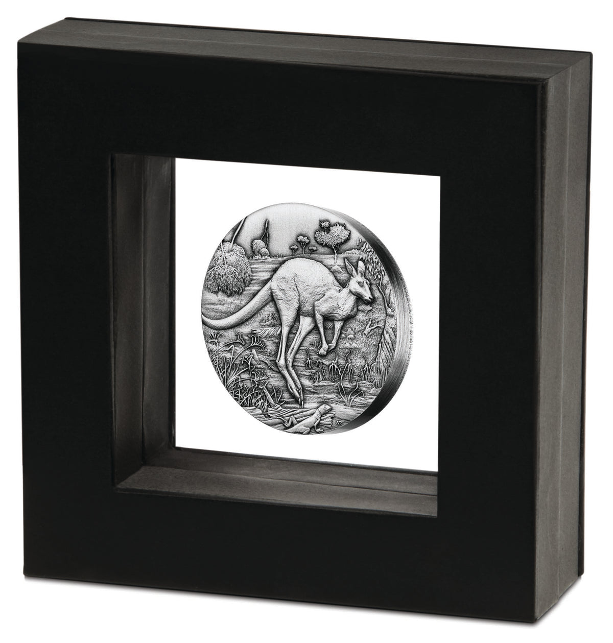 2016 $2 Australian Kangaroo 2oz Silver Antiqued Coin