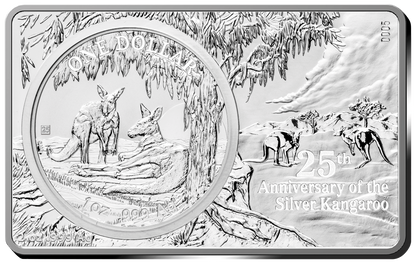 2018 25th Anniversary of The Silver Kangaroo 3oz Silver Coin & Bar Set