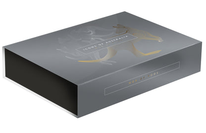 2020 $1 Icons of Australia Mob of Roos Selectively Gold Plated 5oz Silver Proof Coin