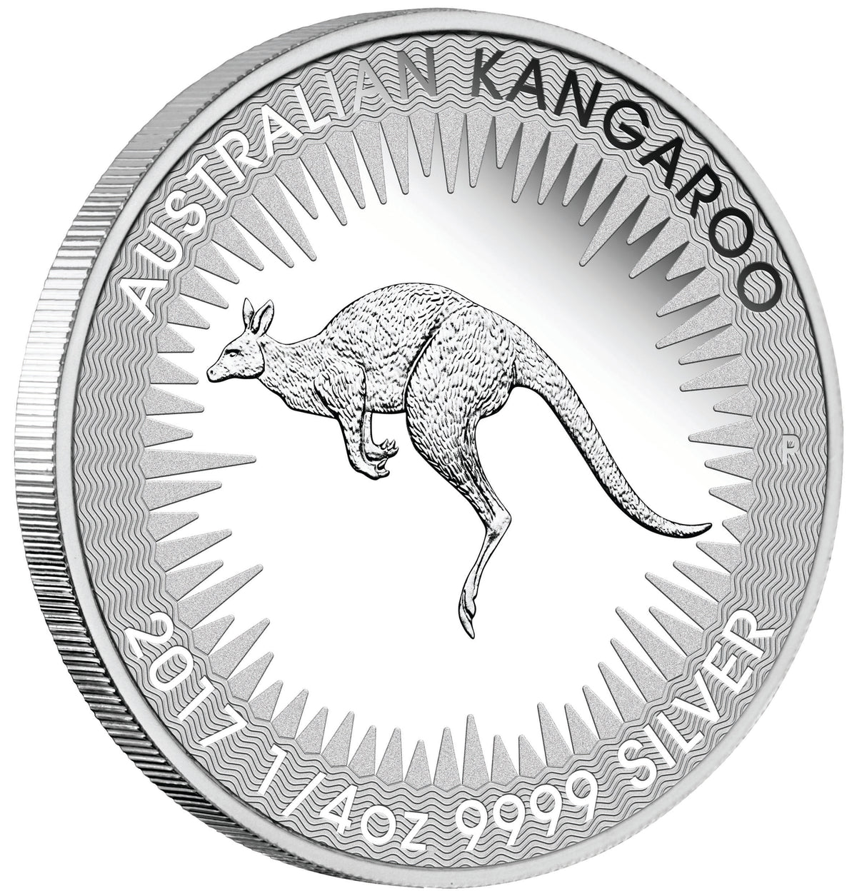 2017 25c Australian Kangaroo 1/4oz Silver Proof Coin