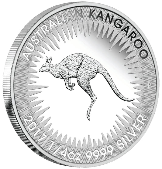 2017 25c Australian Kangaroo 1/4oz Silver Proof Coin